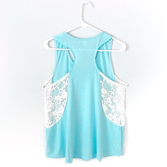 Casual Blue Racerback Tank - Picture 2 of 6